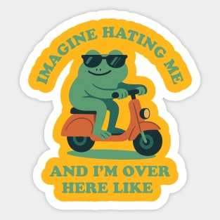 Cool Frog Energy Sticker